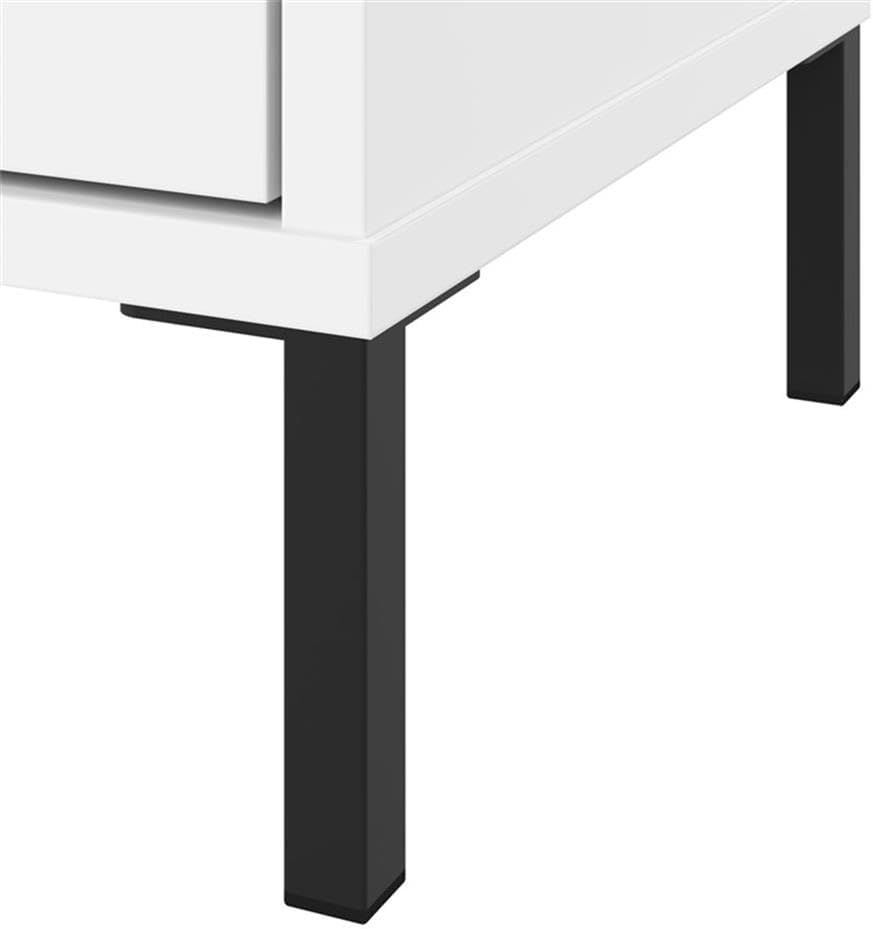 Bush Furniture Essence 2 Shelf Bookcase - Set of 2 in White | Organizers and Shelves for Home Office Workspace, Living Room, Entryway, Bedroom, and Mudroom