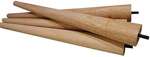 WoodShine Side Table Small Round Solid Wood Sofa End Tables Accent Nesting Coffee Table Natural(H:24.21inch)