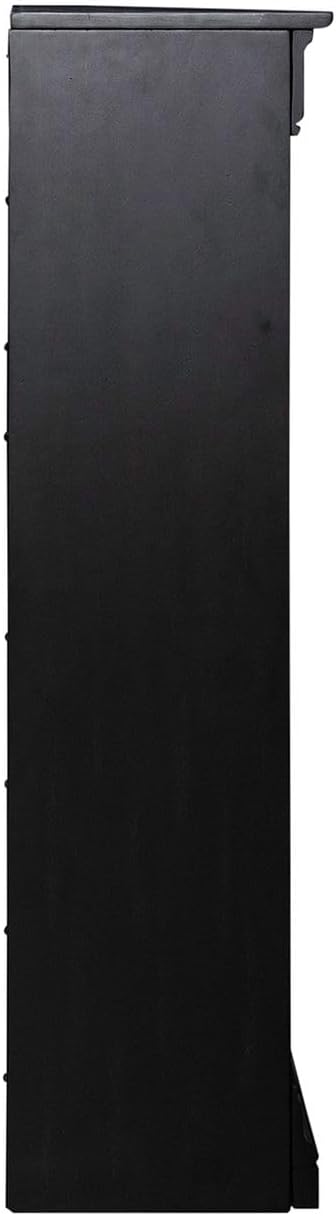 Liberty Furniture Meritage 48 Inch Bookcase for Home Office - Aged Charcoal w/Rub Thru & Caramel