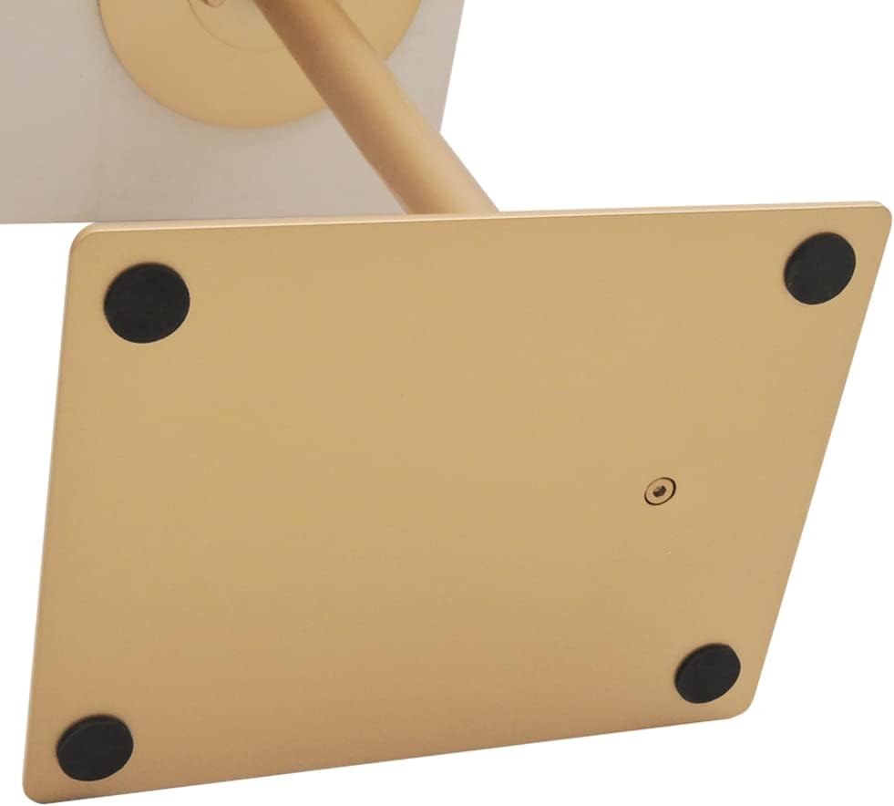 C Shaped End Table Snack Side Table for Couch Marble Top Under Couch Table Sofa Side Table for Couch Living Room Bedroom