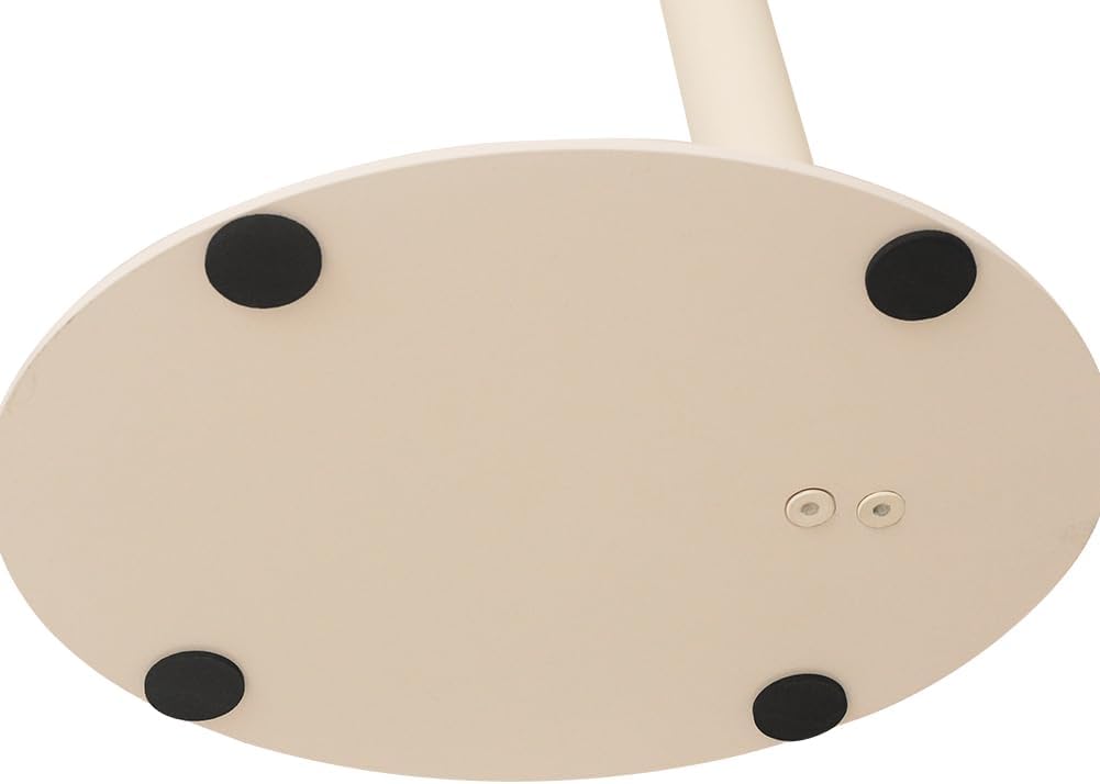 Marble Top Sofa Side Table | Robust Iron Base with Elegant Round Design for Living Room & Bedroom - Easy Assembly, Cream White