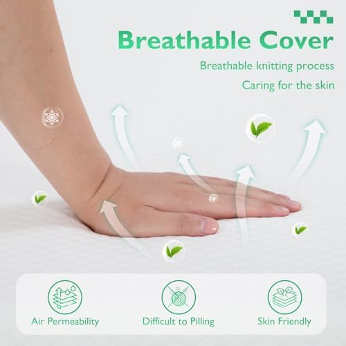 FDW California King Mattress 6 inch Gel Memory Foam Mattress Medium Firm Mattresses for Cool Sleep Relieving Pressure Relief CertiPUR-US Certified Mattress in a Box,California King