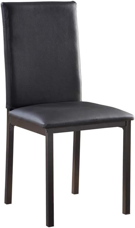 Homelegance Tempe PU Upholstered Dining Chair (Set of 4), Black