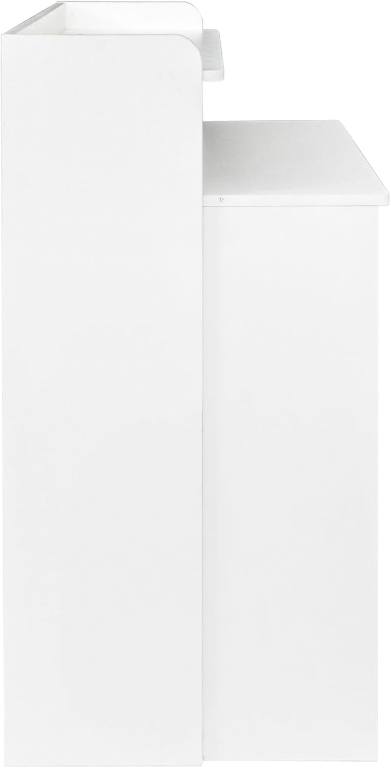 118" Extendable Dining Table for 6-10 Person, Wooden Folding Narrow Dining Room Table, Farmhouse Extendable Console Table for Gatherings, Meeting, Dining Office Areas White