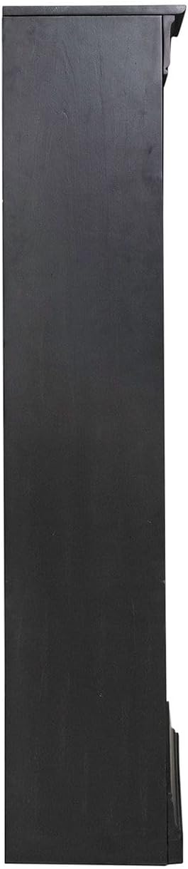 Liberty Furniture Meritage 60 Inch Bookcase for Home Office - Aged Charcoal w/Rub Thru & Caramel