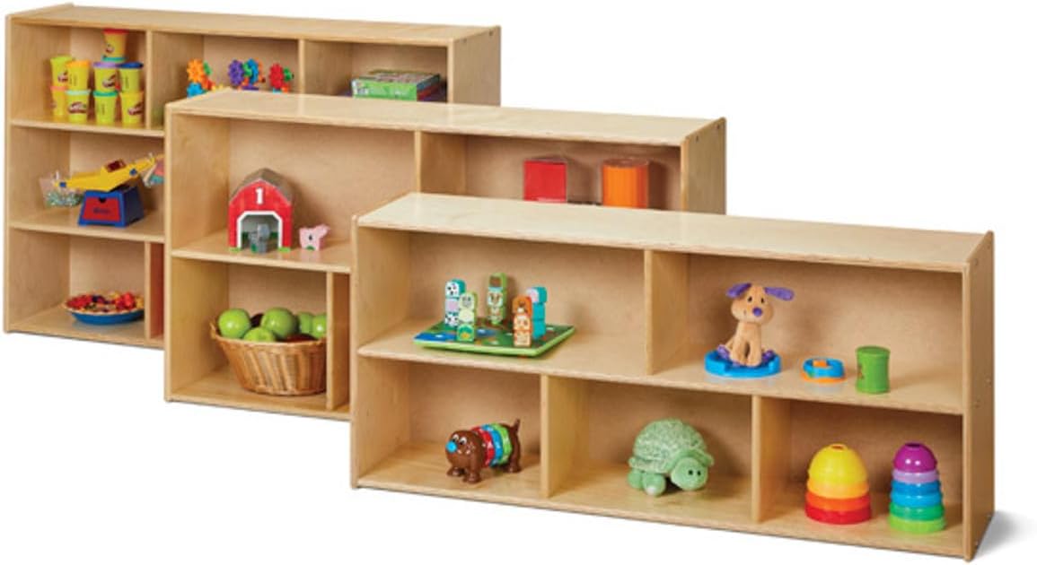 Young Time Jonti-Craft 7020YT Super-Sized Storage Unit, 12" Depth, Birch - Wood