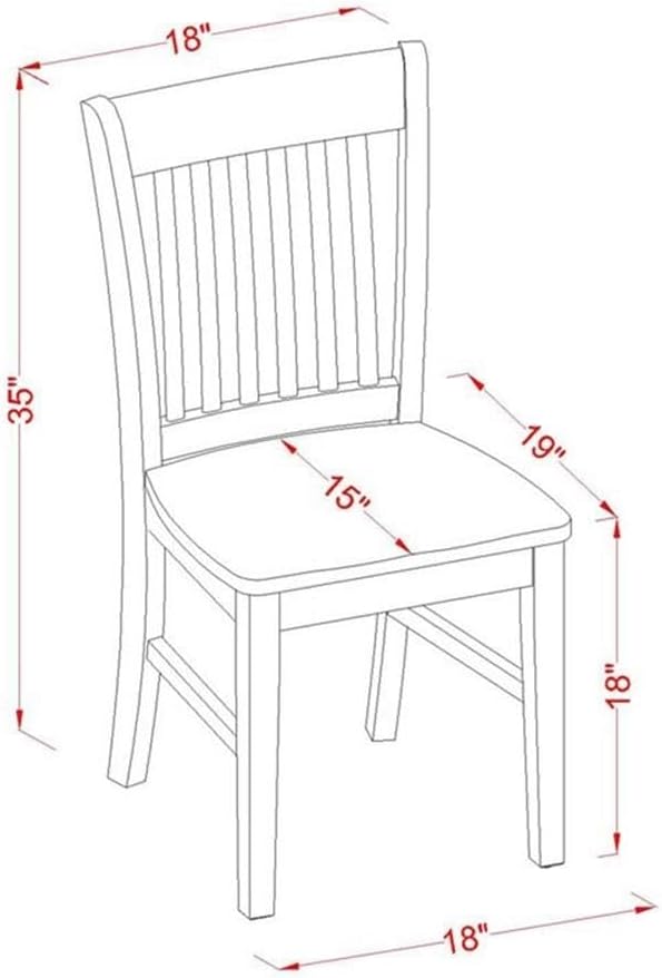 East West Furniture QUNO9-BCH-W 9 Piece Dining Set Includes a Rectangle Dining Table with Butterfly Leaf and 8 Kitchen Chairs, 40x78 Inch, Black & Cherry