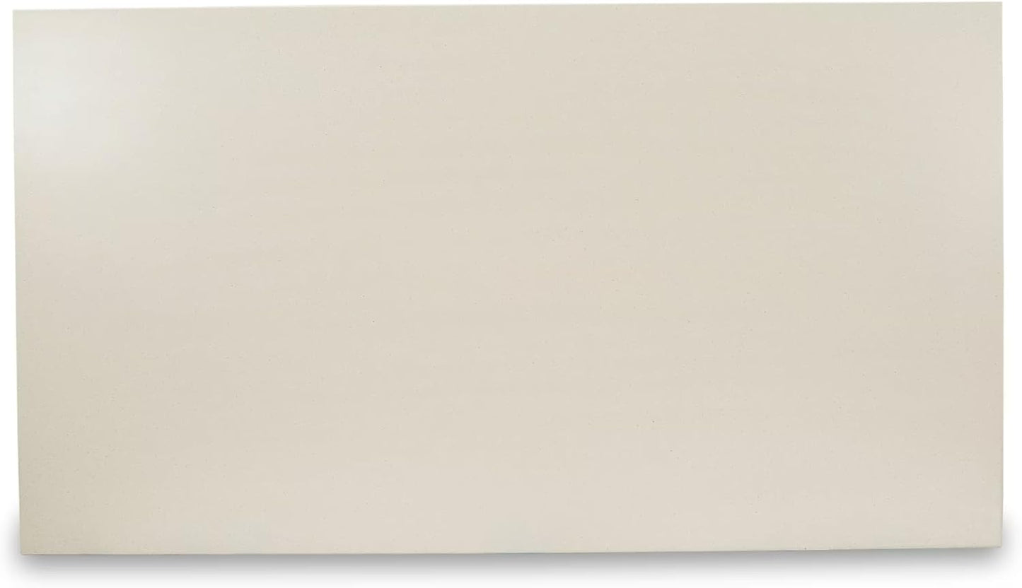 East West Furniture V027AB264-5 5 Piece Dinette Set Includes a Rectangle Dining Room Table with V-Legs and 4 White Faux Leather Upholstered Parson Chairs, 40x72 Inch, Multi-Color