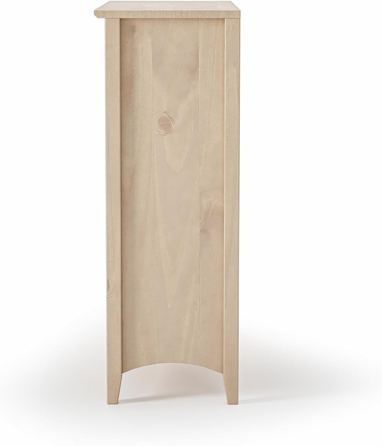 Camaflexi Shaker Style 3 Shelf Bookcase/Solid Wood / 36" High/Adjustable Shelving/Closed Back/Display Bookshelf for Living Room, Bedroom, Home and Office, Light Oak