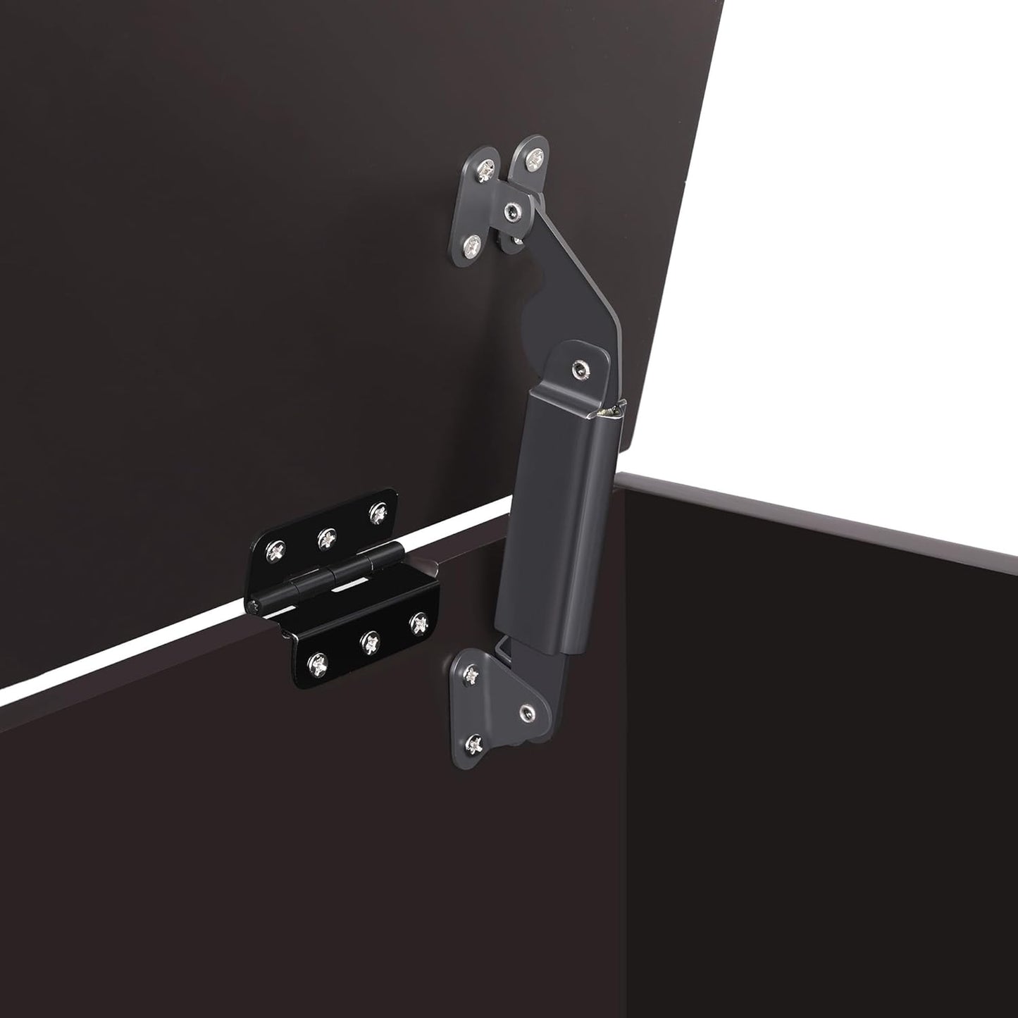 VASAGLE Storage Chest, 29.9 Inches Width Storage Bench, Entryway Bench with 2 Safety Hinges, Shoe Bench, Farmhouse Style, for Entryway, Bedroom, Living Room, Espresso Brown ULHS11BR.