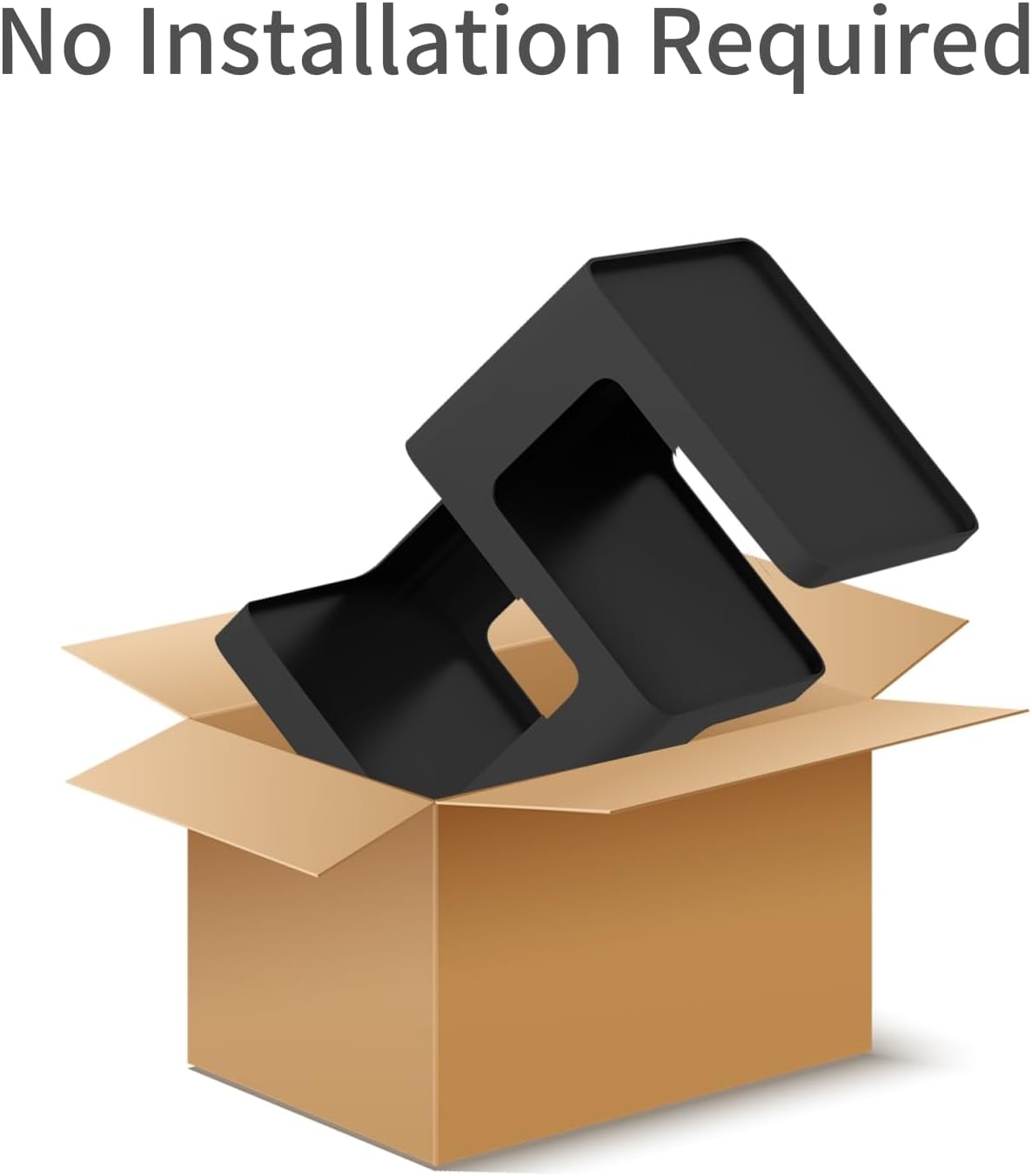 Black Modern Side Table, 3-Tier Metal NightStand with Storage, End Table Living Room, Small Night Stand for Bedroom, Bedside Table for Small Space, No Assembly Required