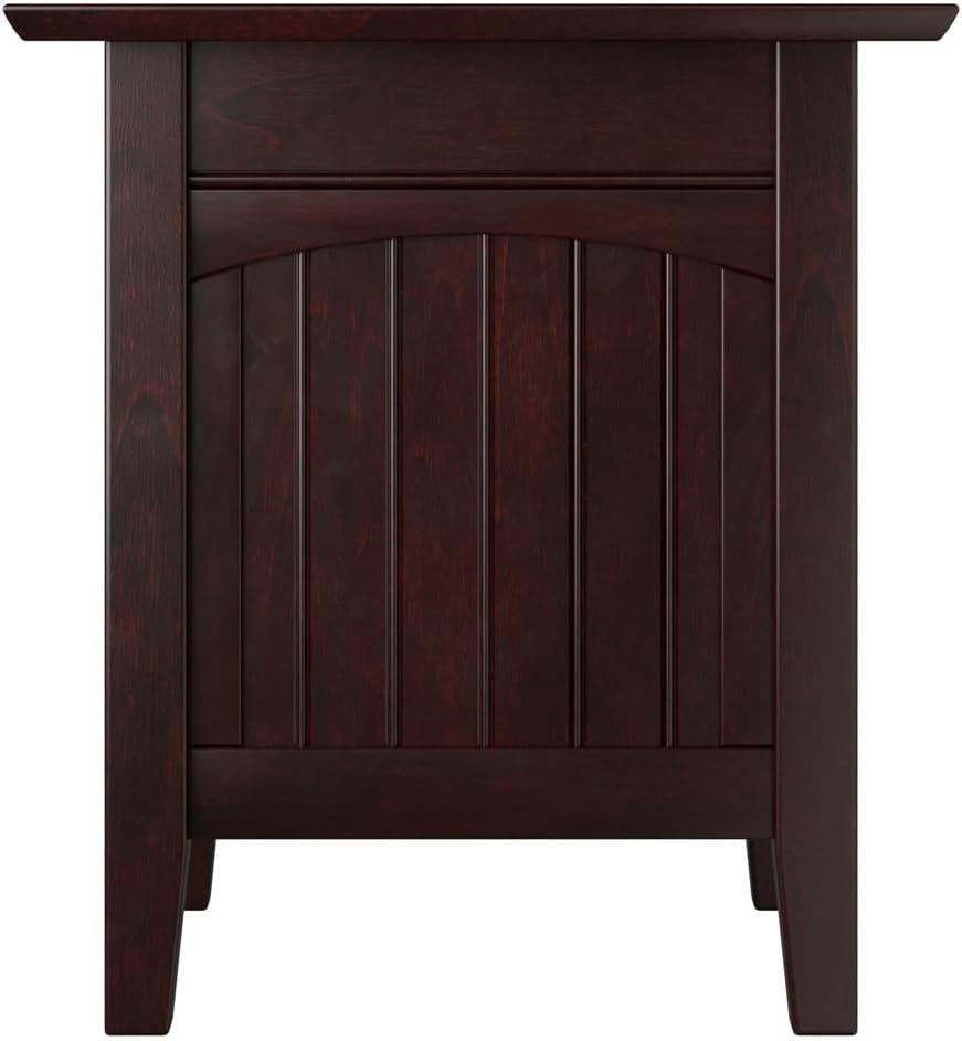 AFI Nantucket End Table with Built-in Charger in Espresso