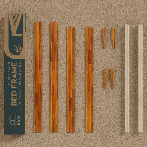 Dinkee Basic Bed Frame Without headboard - Caramel -Twin