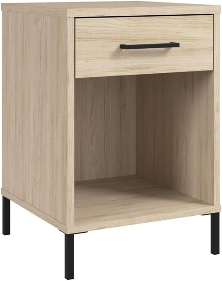 Bush Furniture Essence Small End Table with Drawer | Shelves, Home Organization, and Storage for Living Room, Bedroom, or Entryway