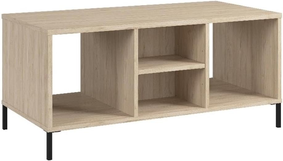 Bush Furniture Essence Coffee Table with Shelf | Shelves, Storage, Multifunctional Organization for Living Room, Bedroom, or Entryway