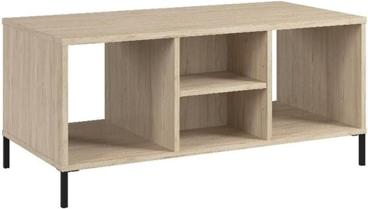 Bush Furniture Essence Coffee Table with Shelf | Shelves, Storage, Multifunctional Organization for Living Room, Bedroom, or Entryway