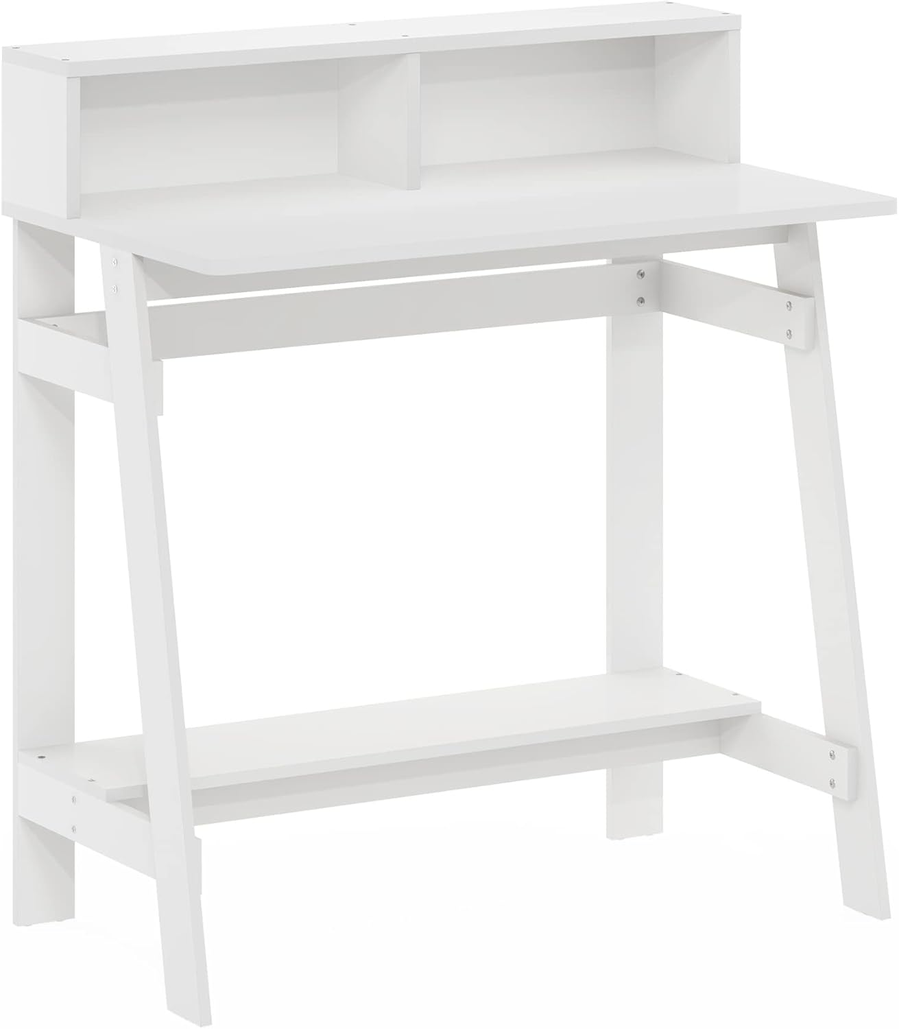 Furinno Simplistic A Frame Computer Desk, Regular, White