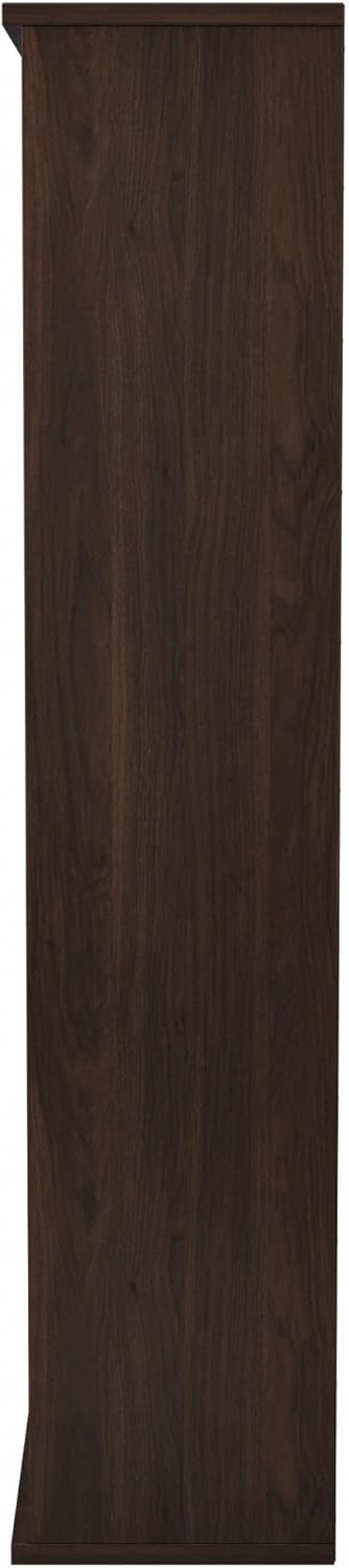 Bush Business Furniture Studio C Tall 5 Shelf Bookcase in Black Walnut, Large Bookshelf for Home or Professional Workplace Organization