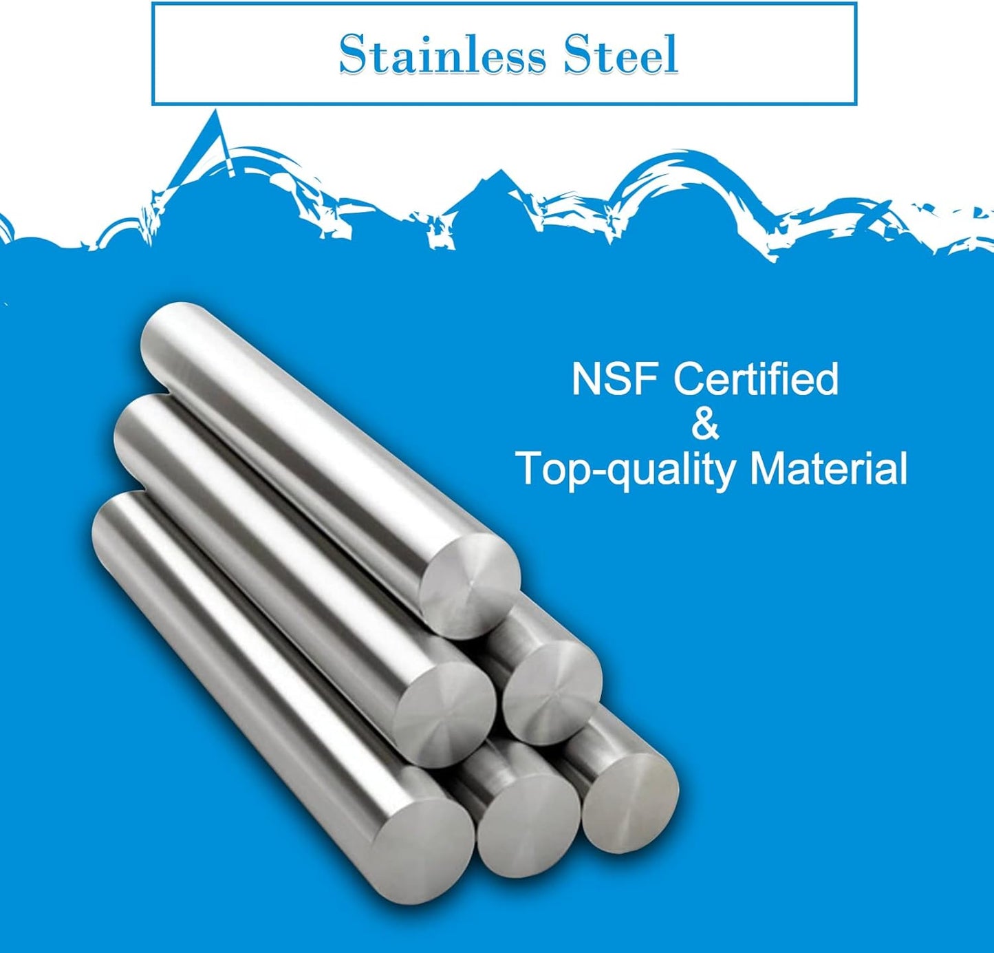 12''x24'' - 2PACKS Wall Mounted Stainless Steel Shelf NSF Commercial Metal Wall Mount Floating Shelving for Kitchen, Restaurant, Food Truck,Garage,Home&Hotel