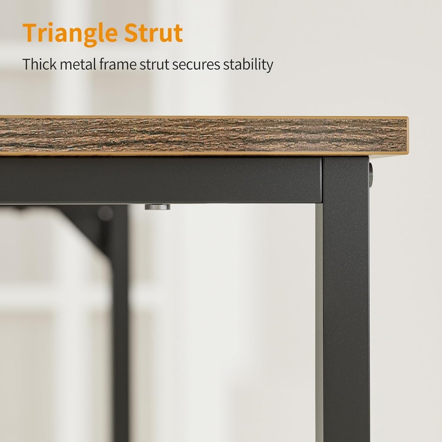 Cubiker Computer Desk, 47 inch Small Home Office Desk for Small Spaces, Modern Simple Style for Home, Office, Vintage Brown