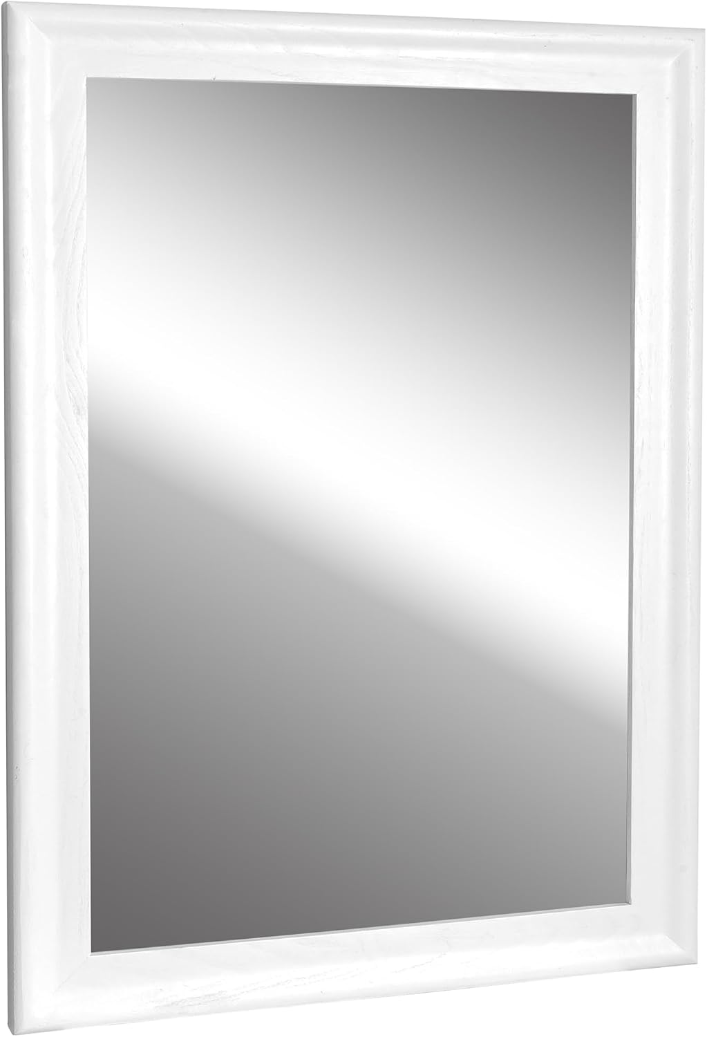 CULER White Wood Wall Mirror for Bathroom,Rectangle Rustic Large 30 x 40 inch Hanging Vanity Mirrors with Wooden Frame for Living Room,Bedroom,Entryway (30x40 inch, White)