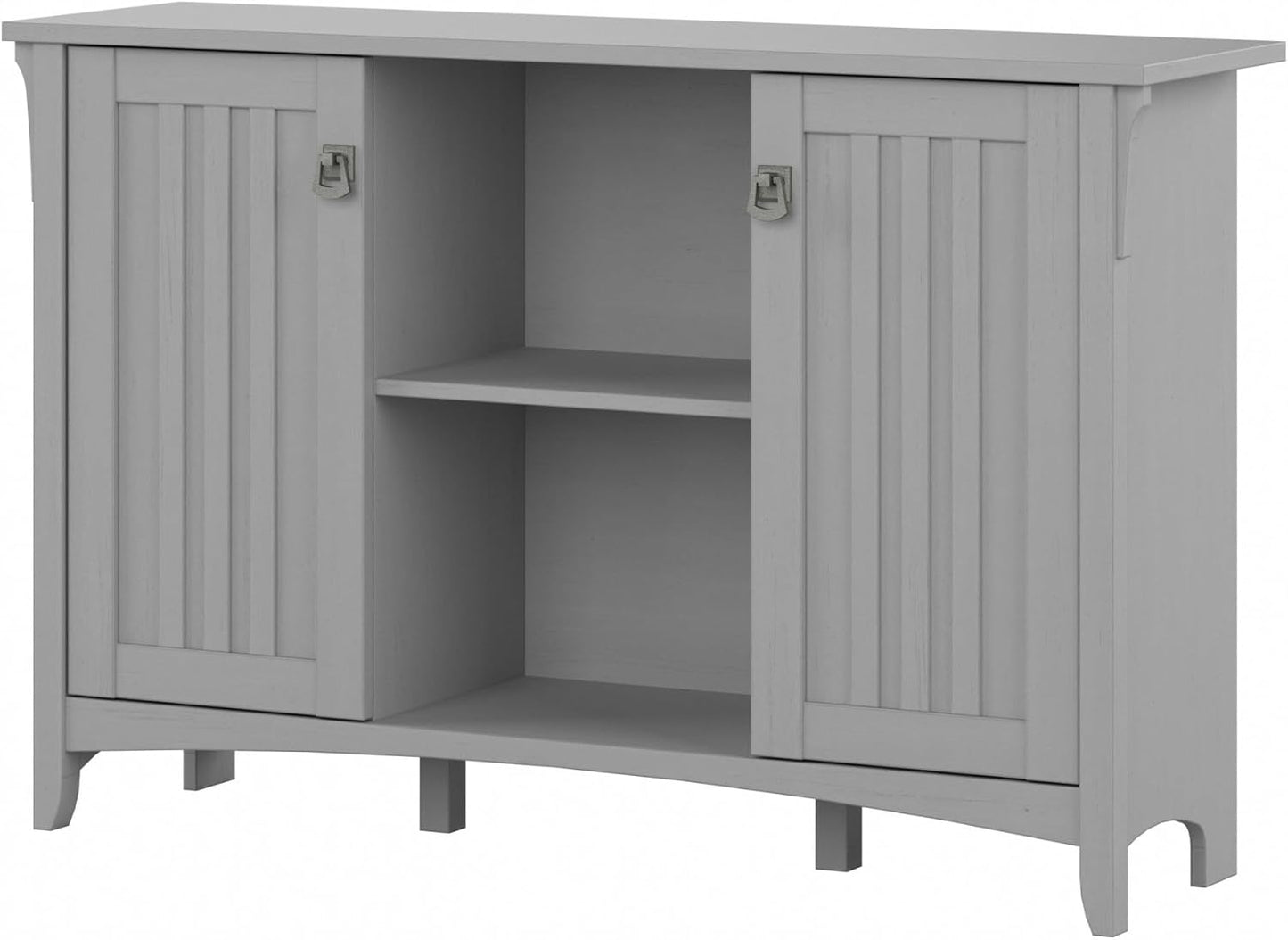 Bush Furniture Salinas Accent Storage Cabinet with Doors and Shelves, Farmhouse Cabinet Buffets & Sideboards