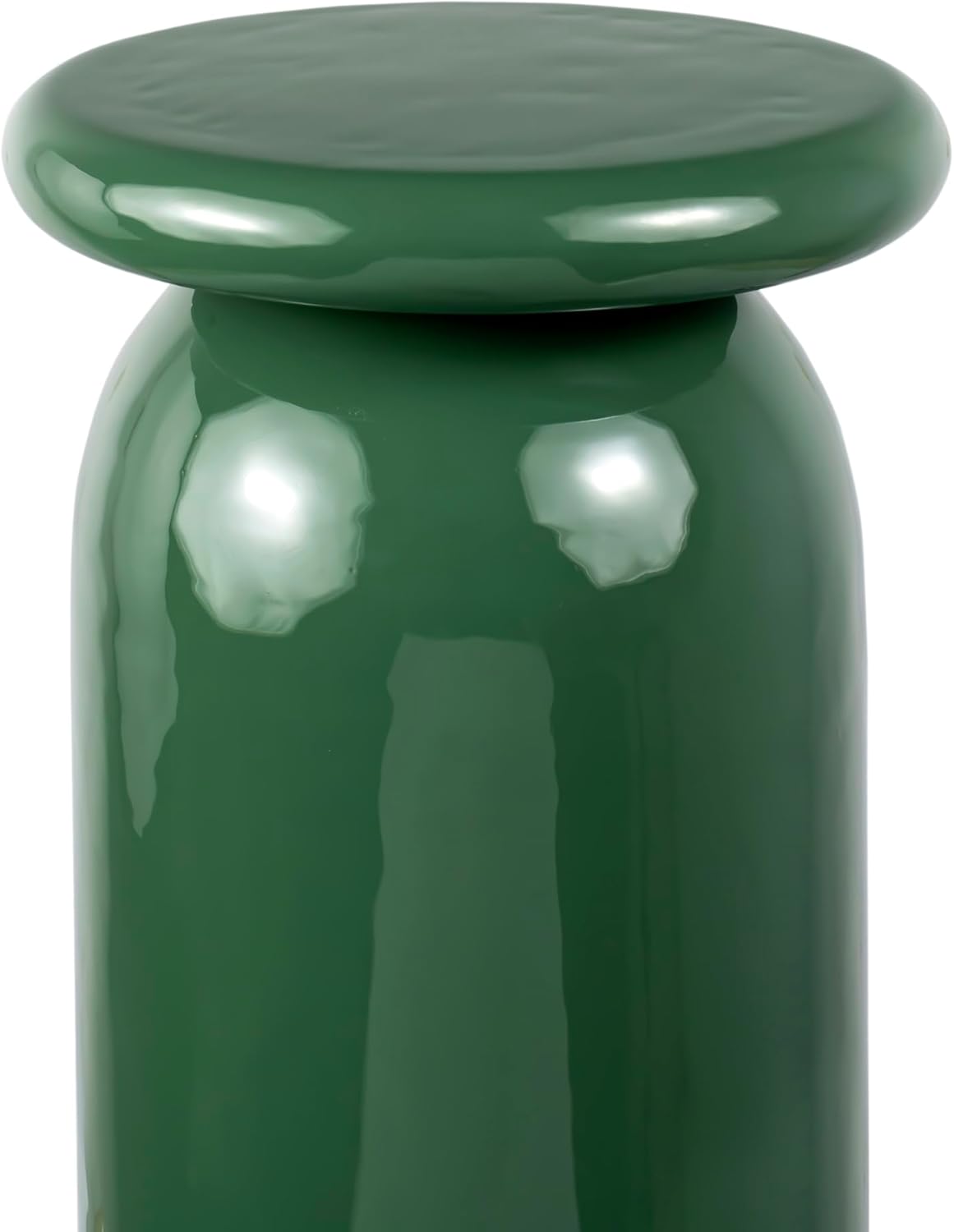 JONATHAN Y END1008A Miles 22.75" Mid-Century Modern Metal Sleek Cylinder Drink Table, Green for Living Room, Bedroom, Office, Bathroom