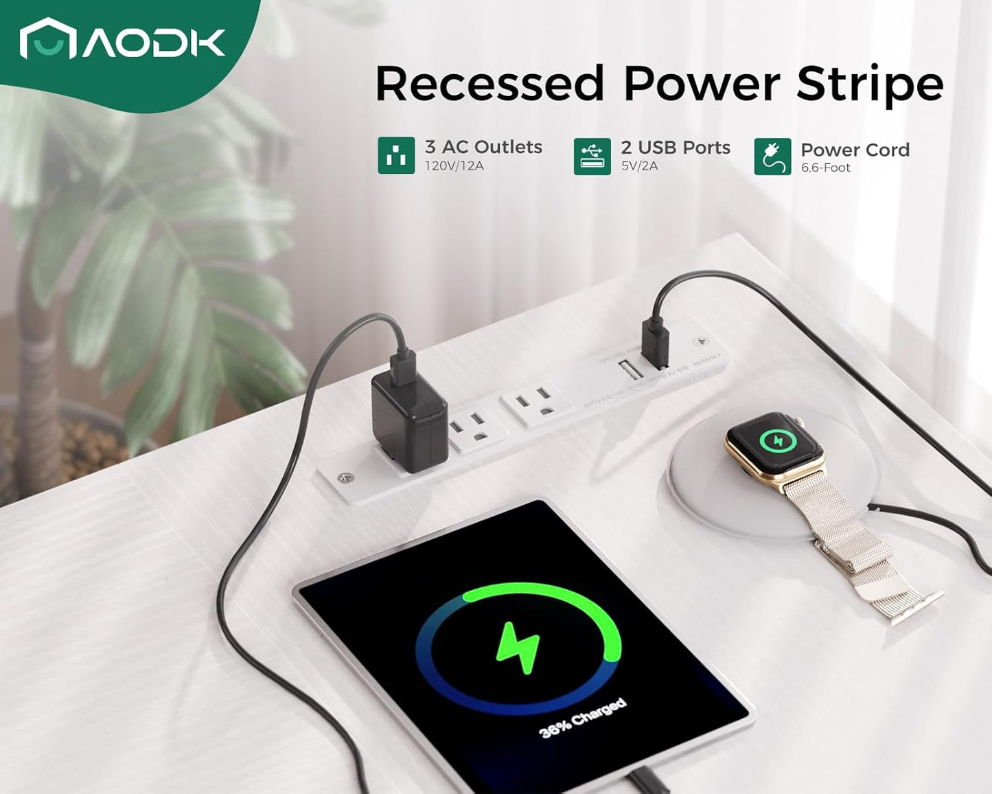 AODK 61 Inch L Shaped Computer Desk with Drawers, Corner Desk with Power Outlets & Reversible Storage Shelves, Movable CPU Stand for Home Office Gaming, White