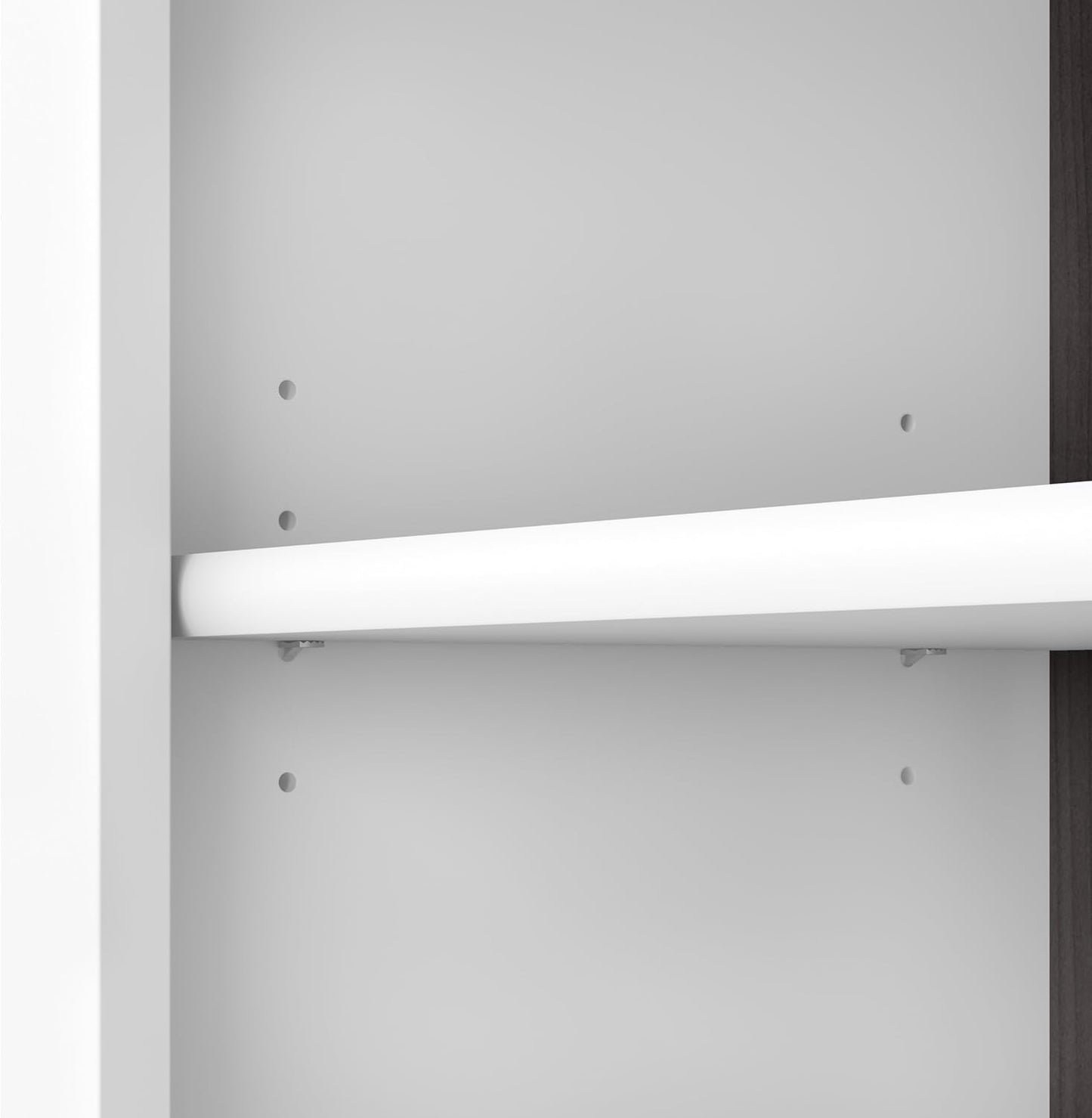 Bush Furniture Somerset 5 Shelf Bookcase in Storm Gray, Tall Bookshelf, Large Book Shelf for Living Room, Home Office, or Entryway