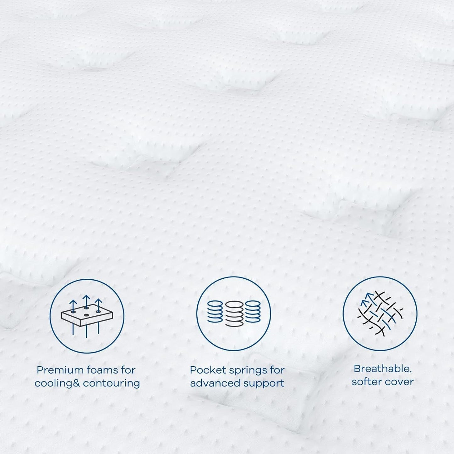 Full Size Mattress 12 Inch, Coolvie Firm Mattress Hybrid in a Box with CertiPUR-US® Certified Foam, Individual Pocket Spring for Motion Isolation & Pressure Relief- Comfort Night Sleep-100-Night Trial