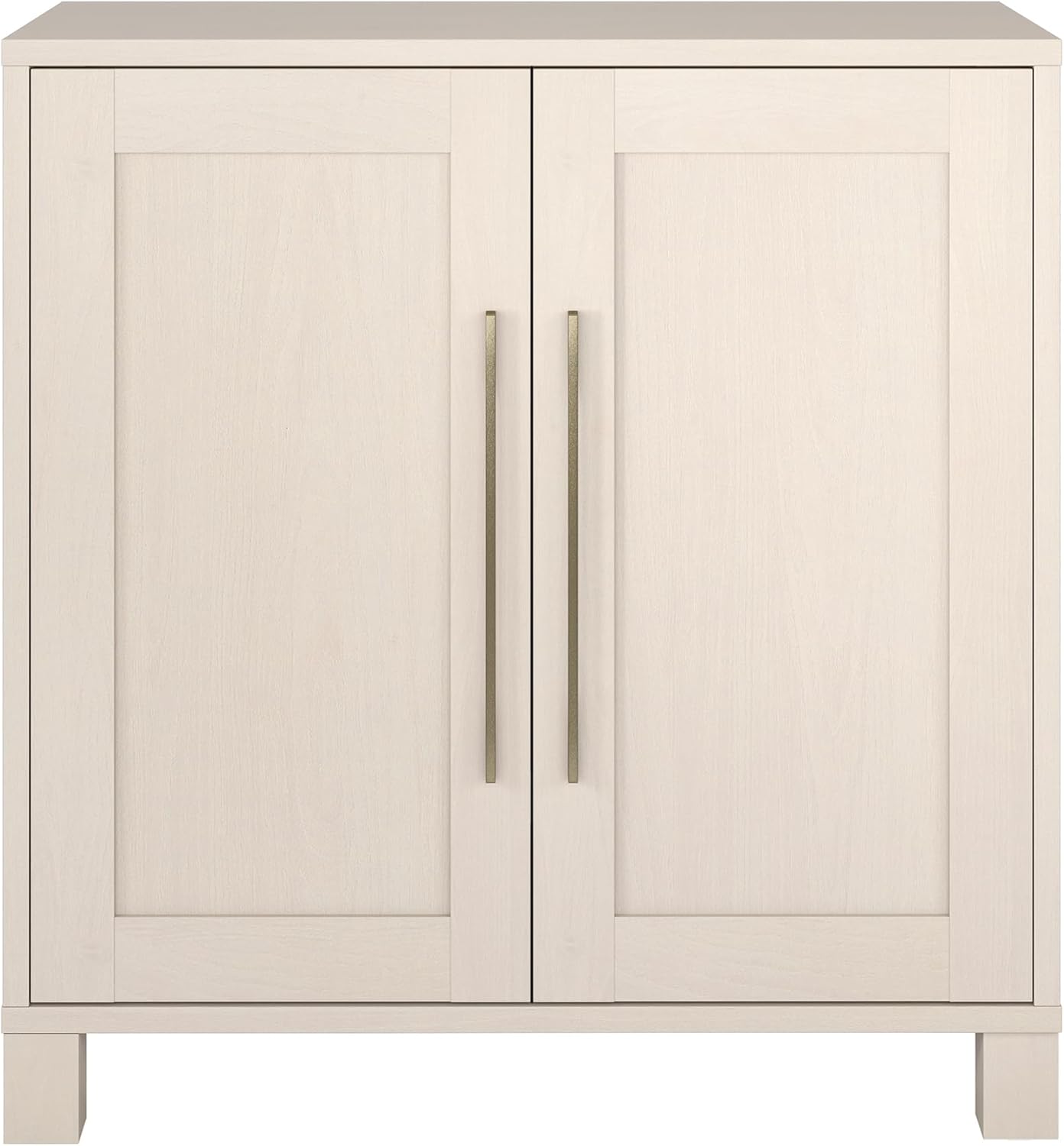 Henn&Hart 28" Wide Rectangular Accent Cabinet in Beech White, for Home, Living Room, Bedroom, Entertainment Room, Office.