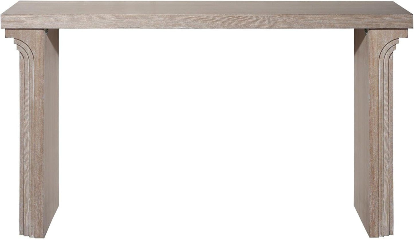 KEIKI Wood Entryway Console Table Behind Couch & Sofa, Modern Minimalist Style for Entrance, Hallway, Living Room, Natural