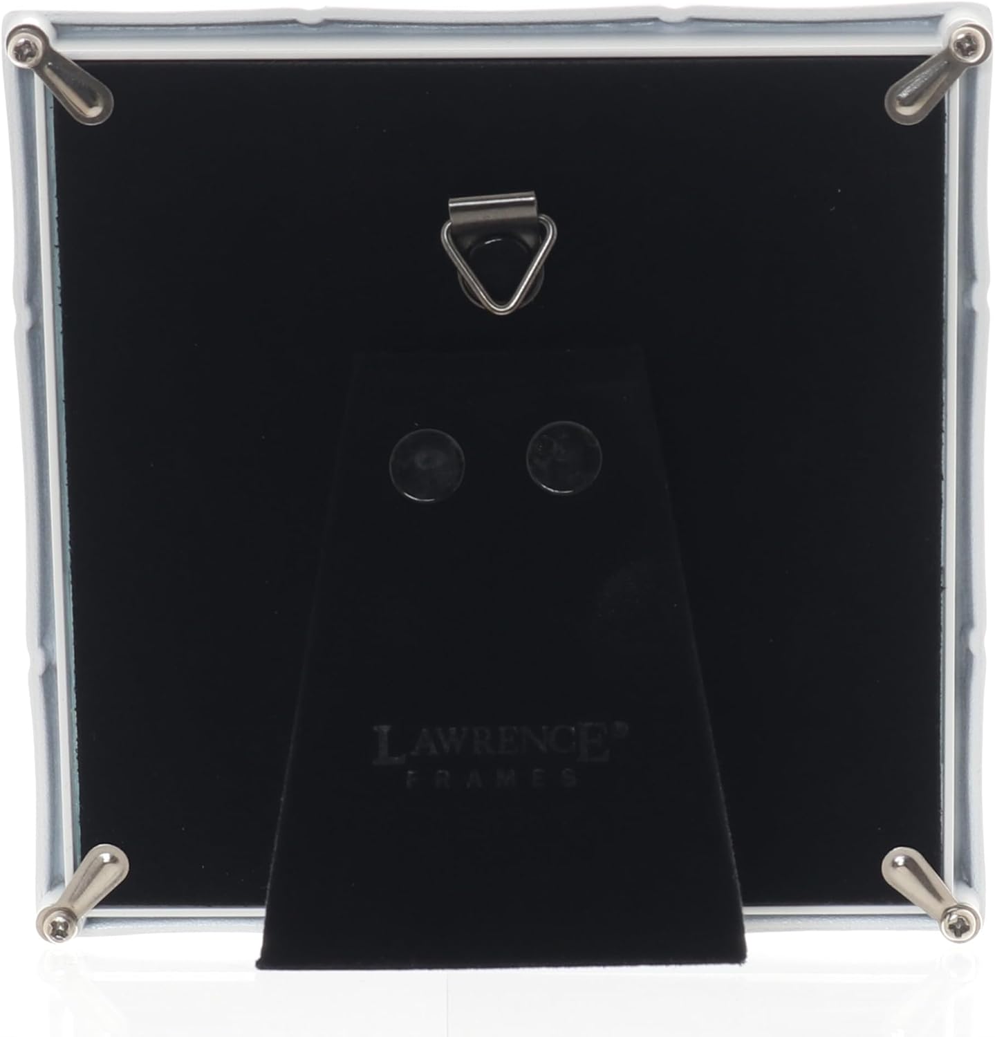 Lawrence Frames Cast Metal Frame - Bamboo Design, White, 4x4