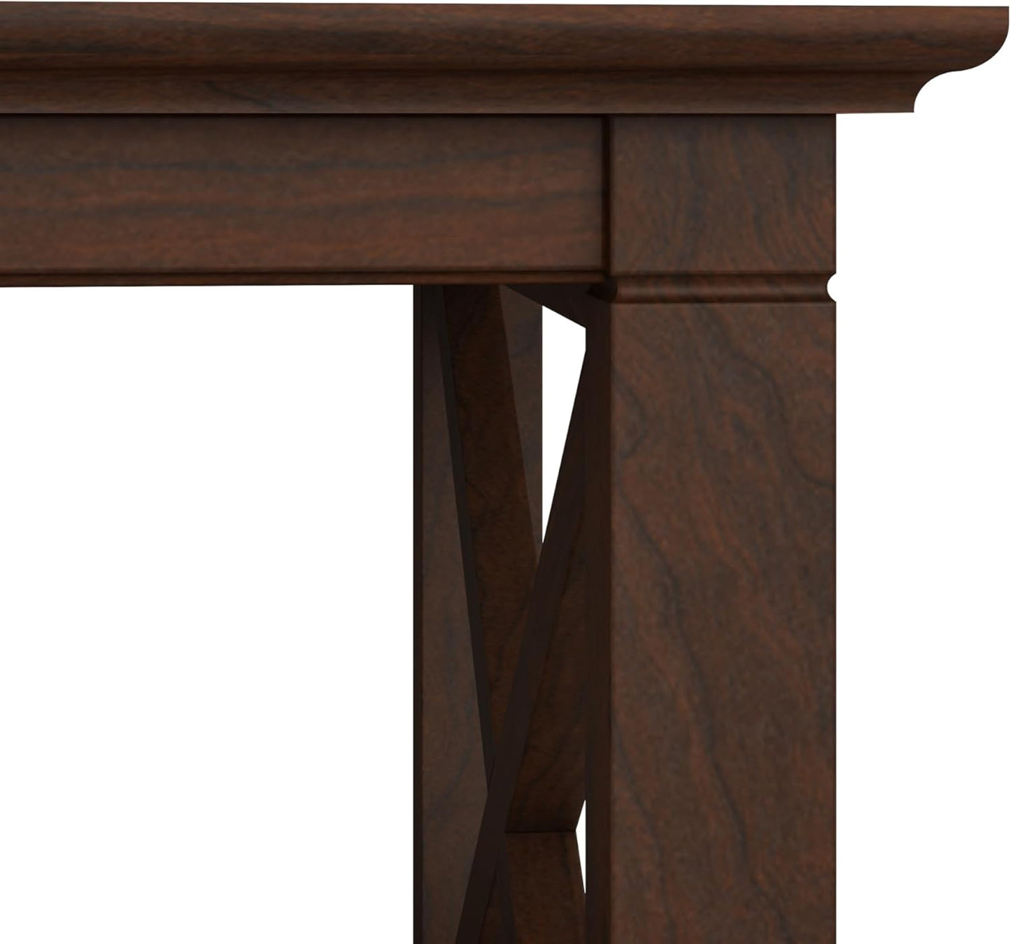 Bush Furniture Key West Small 2 Shelf Bookcase in Bing Cherry, Compact Home Organizer, Vertical Storage Solution, Bookshelf for Office or Living Room