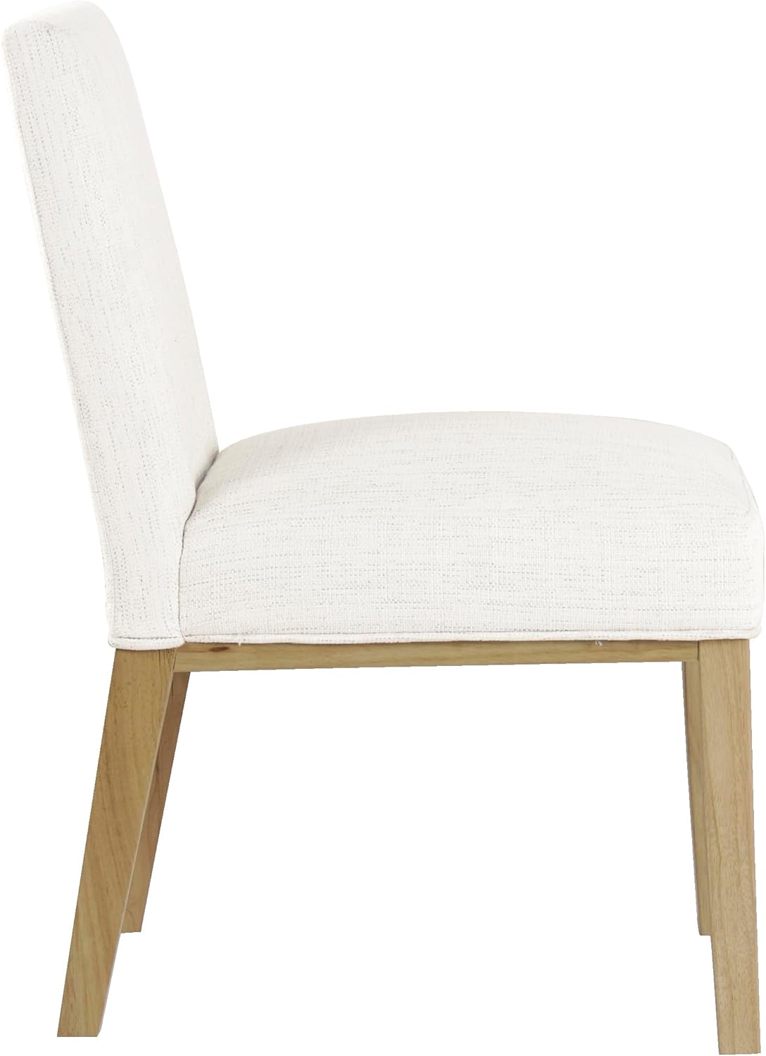 HomePop Kolbe Upholstered Dining Chair - Stain-Resistant Woven Fabric, 19.5" Seat Height, Ideal for 29-31 Inch Tables (Single Pack)