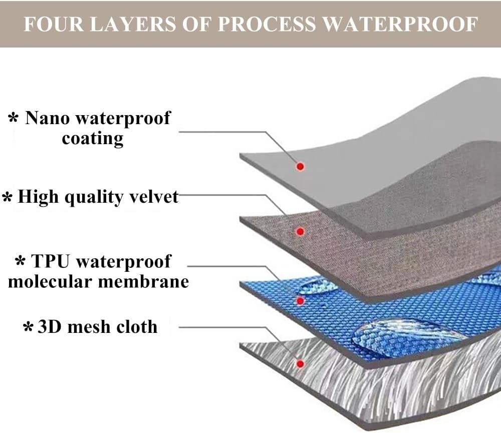 STACYPIK Waterproof Gray Sofa Cover for Pets, Anti-Scratch Cats Couch Cover for 2 Cushion Couch, Anti-Slip Loveseat Covers for Sectional, Washable Sofa Silpcover Pet Furniture Protector-71X118IN