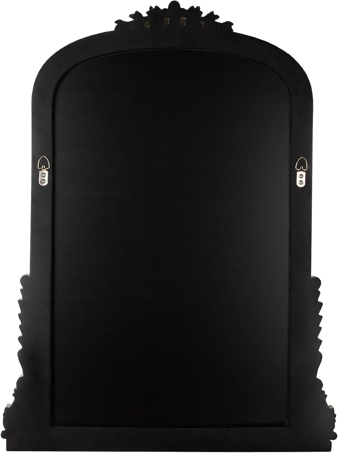 SHYFOY Antique Wall Mirror - White Baroque Arch Mirror for Wall Decor, 31.5" x 23.6" Decorative Mirror, Traditional Elegance for Living Room, Entryway, Mantel