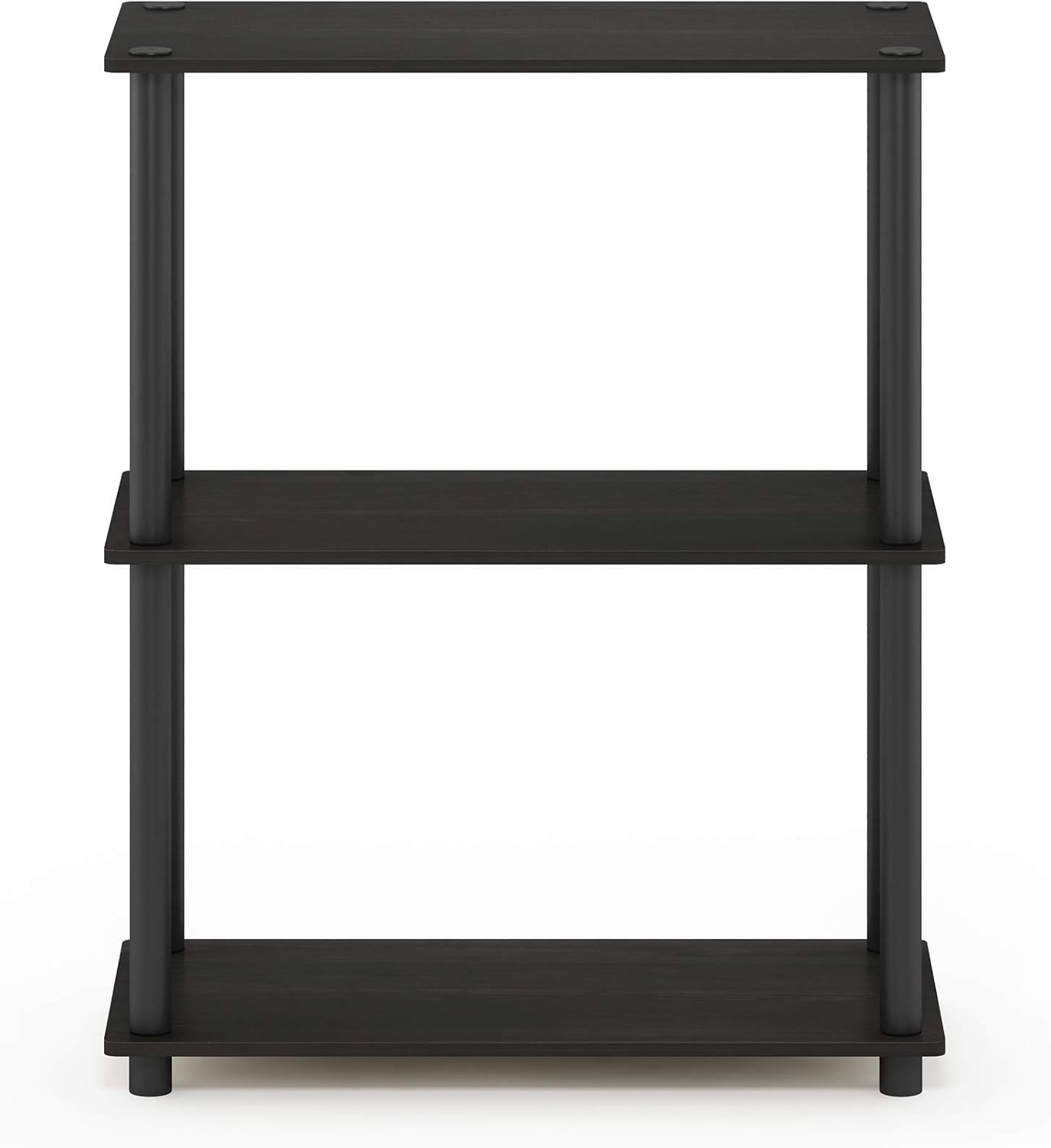 Furinno Turn-N-Tube Display Rack, 3-Tier Single, Espresso/Black