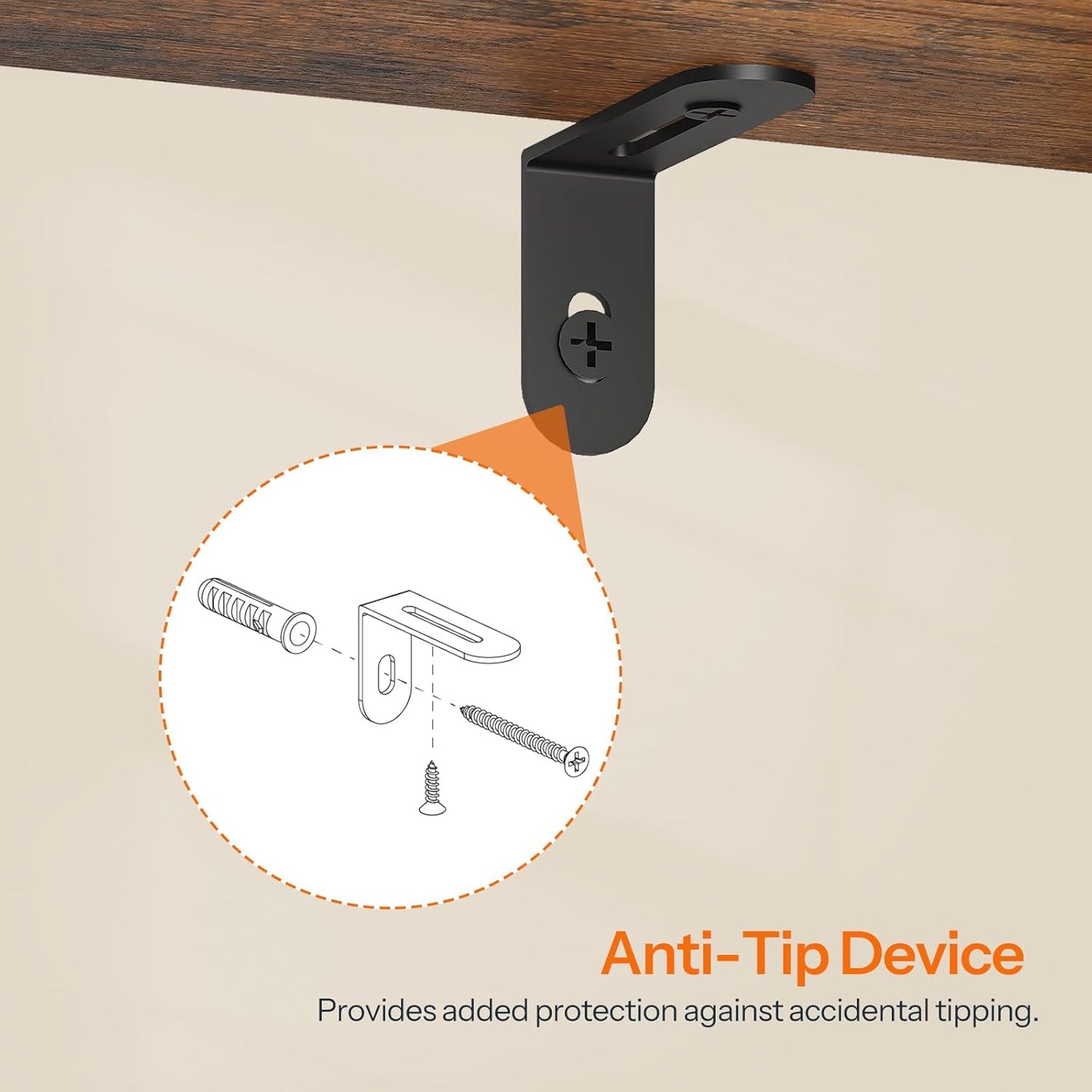 HOOBRO TV Stand with Mount and Power Outlet, for 32/45/55/60/65 inch TVs, Swivel Led Entertainment Center with Drawers, Adjustable Media Console for Living Room, Bedroom, Rustic Brown BF130UDDS01