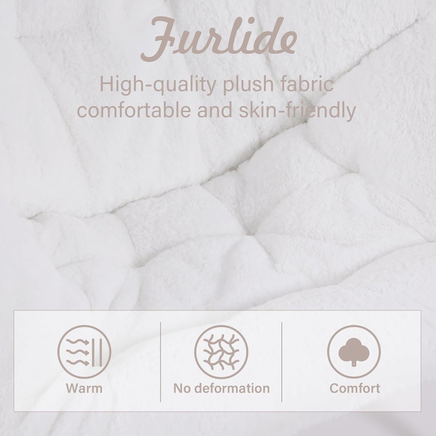 Saucer Chair with Ottoman, Comfy Bedroom & Living Room Chairs, Foldable Metal Frame Chair (White)