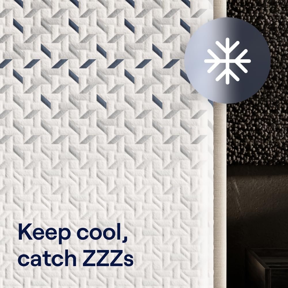 Nectar Ultra 15“ Queen Mattress - Medium Firm - Cooling Fibers & Temperature Regulating Material - 4” Pressure Relief Layer - Zoned Ergonomic Support Layer - 365-Night Mattress Trial