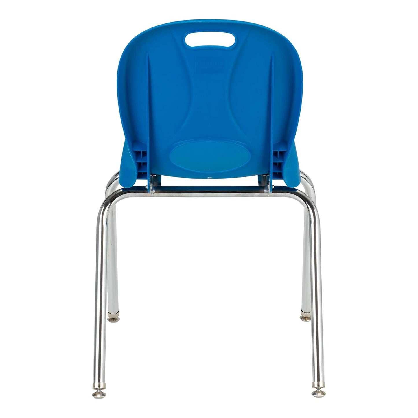 Learniture Structure Series Stacking School Chairs with Contoured Seats, Heavy-Duty Plastic Stacking Classroom Chairs, 18"H, Set of 4