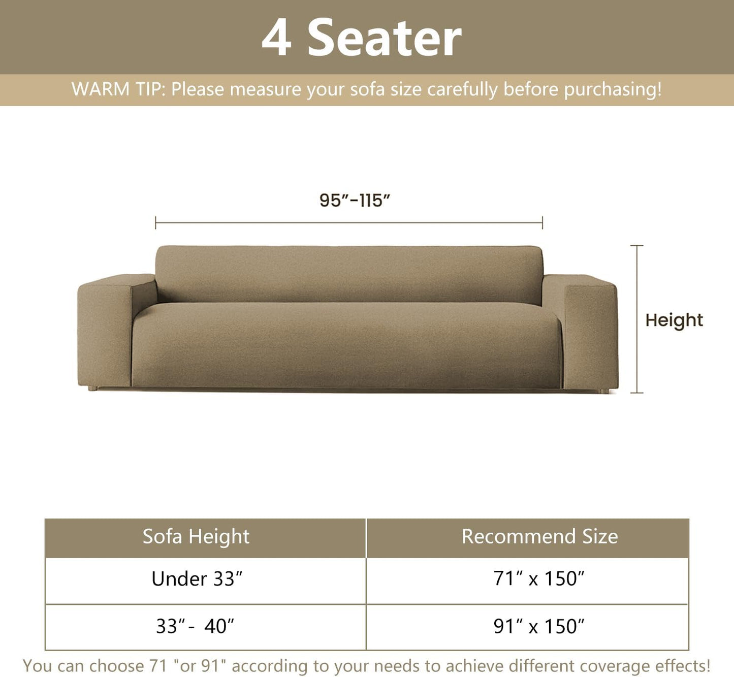 MYSKY HOME Couch Covers for 3 Cushion Couch Sofa, Sectional Couch Cover L Shape Chenille Couch Cushion Covers for Pets, Furniture Protector Cover for Dogs, Kids, 91"X150", Charcoal Gray