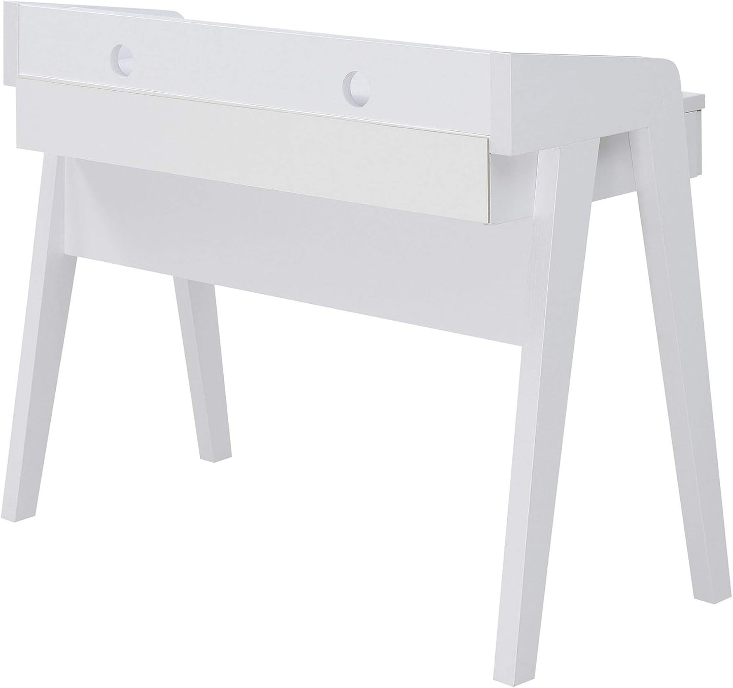 Convenience Concepts Newport Deluxe 2 Drawer Desk, White