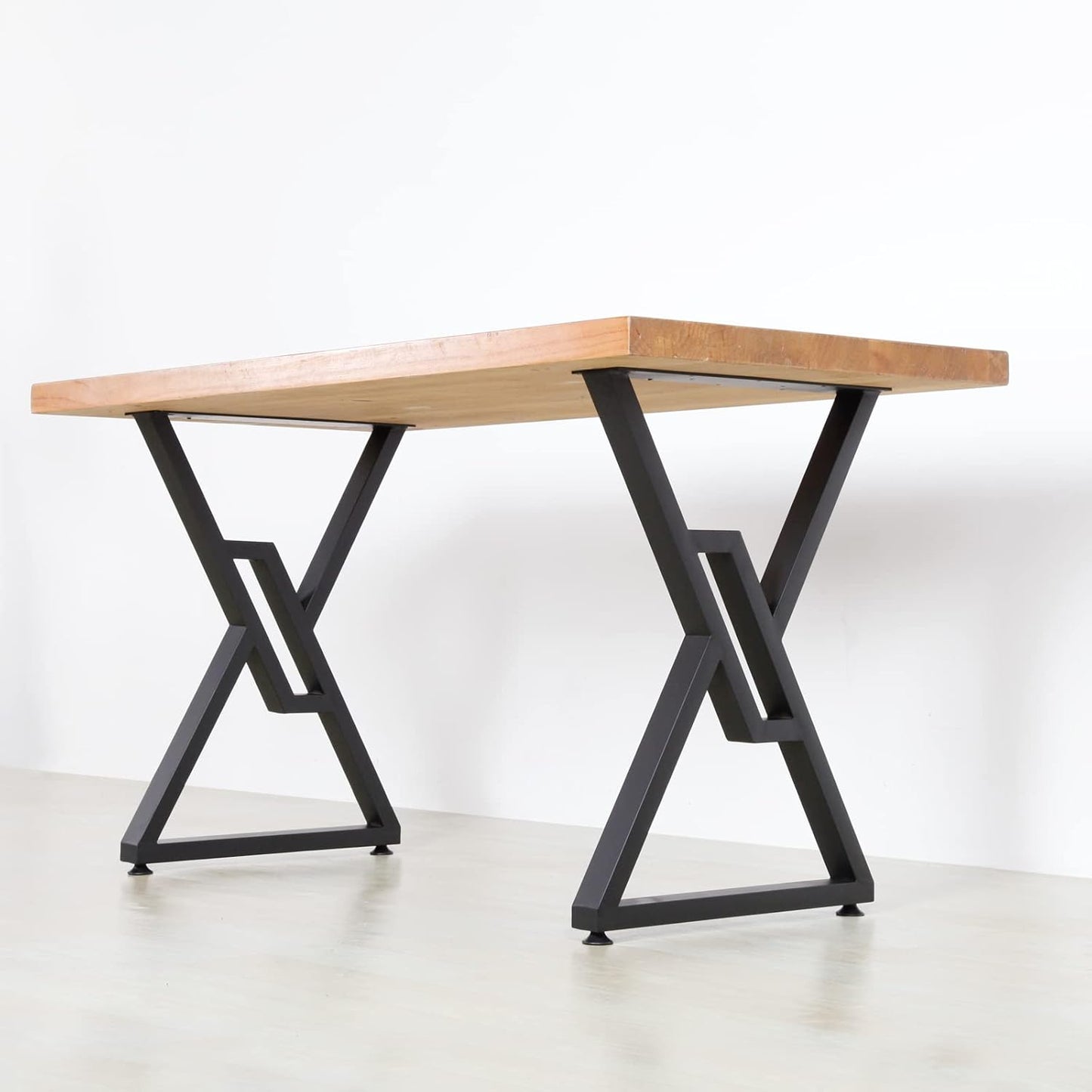 SSS Furniture Metal Table Legs 2 Pack Heavy Duty Furniture Legs 28”Height 20”Wide Rustic Decory Square Tube Iron Desk Legs Office Table Legs Industrial Country Style Metal Dining Legs