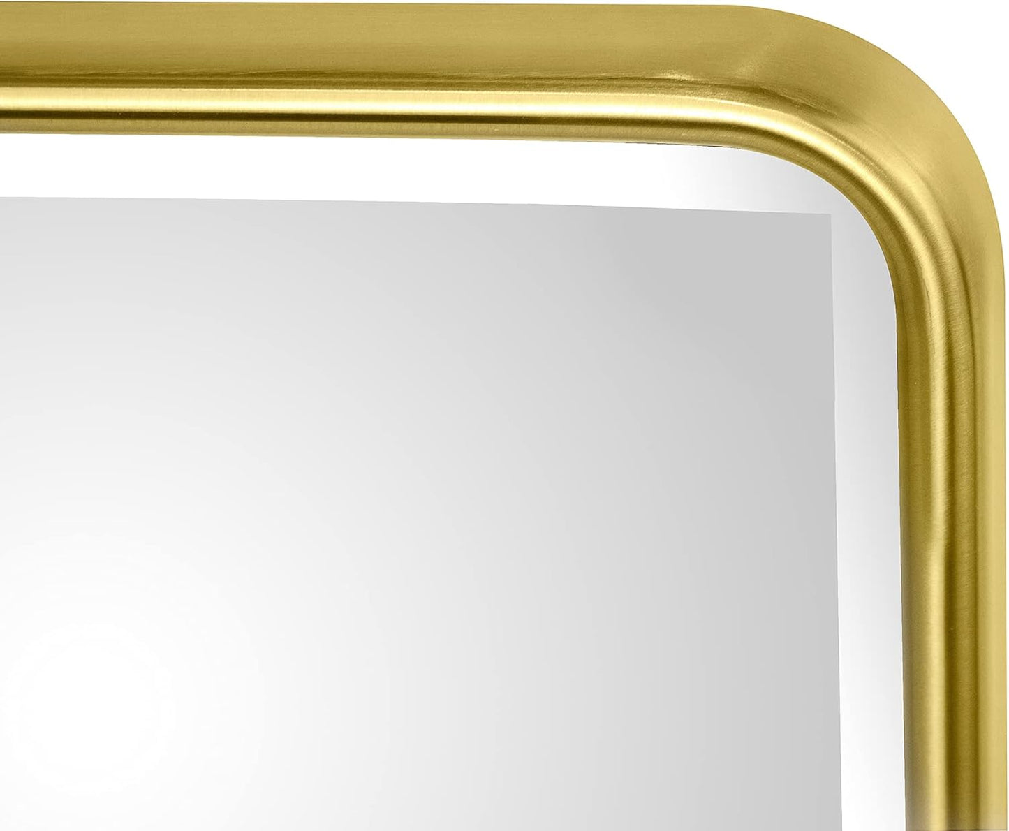 TEHOME 24 x 38'' Horizontal Farmhouse Gold Metal Framed Pivot Rectangle Bathroom Mirror Tilting Beveled Vanity Mirrors for Wall