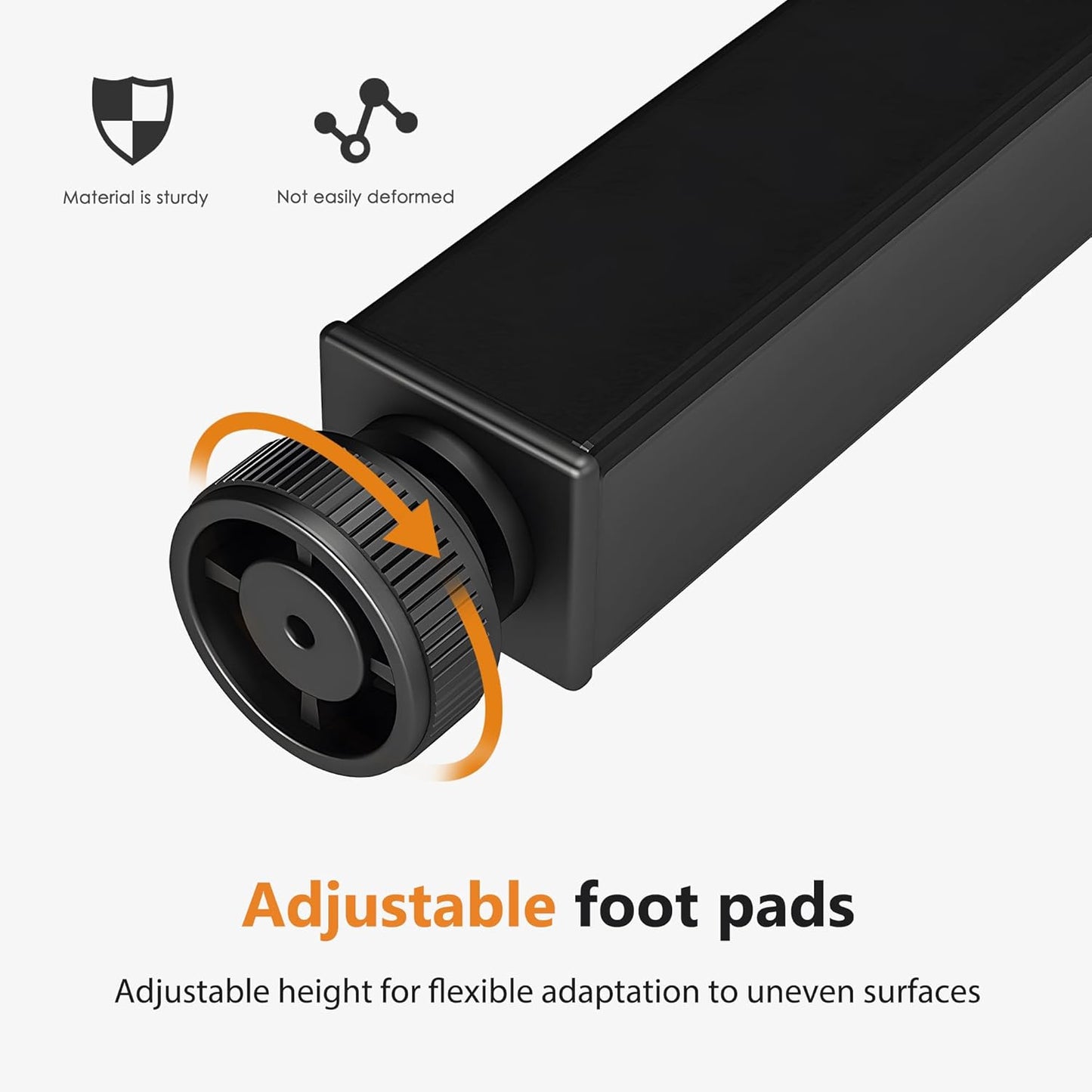 DlandHome 47 inches Folding Table Computer Desk Portable Activity Conference Table Home Office Desk, Fully Assembled Black DND-ND5-120BB