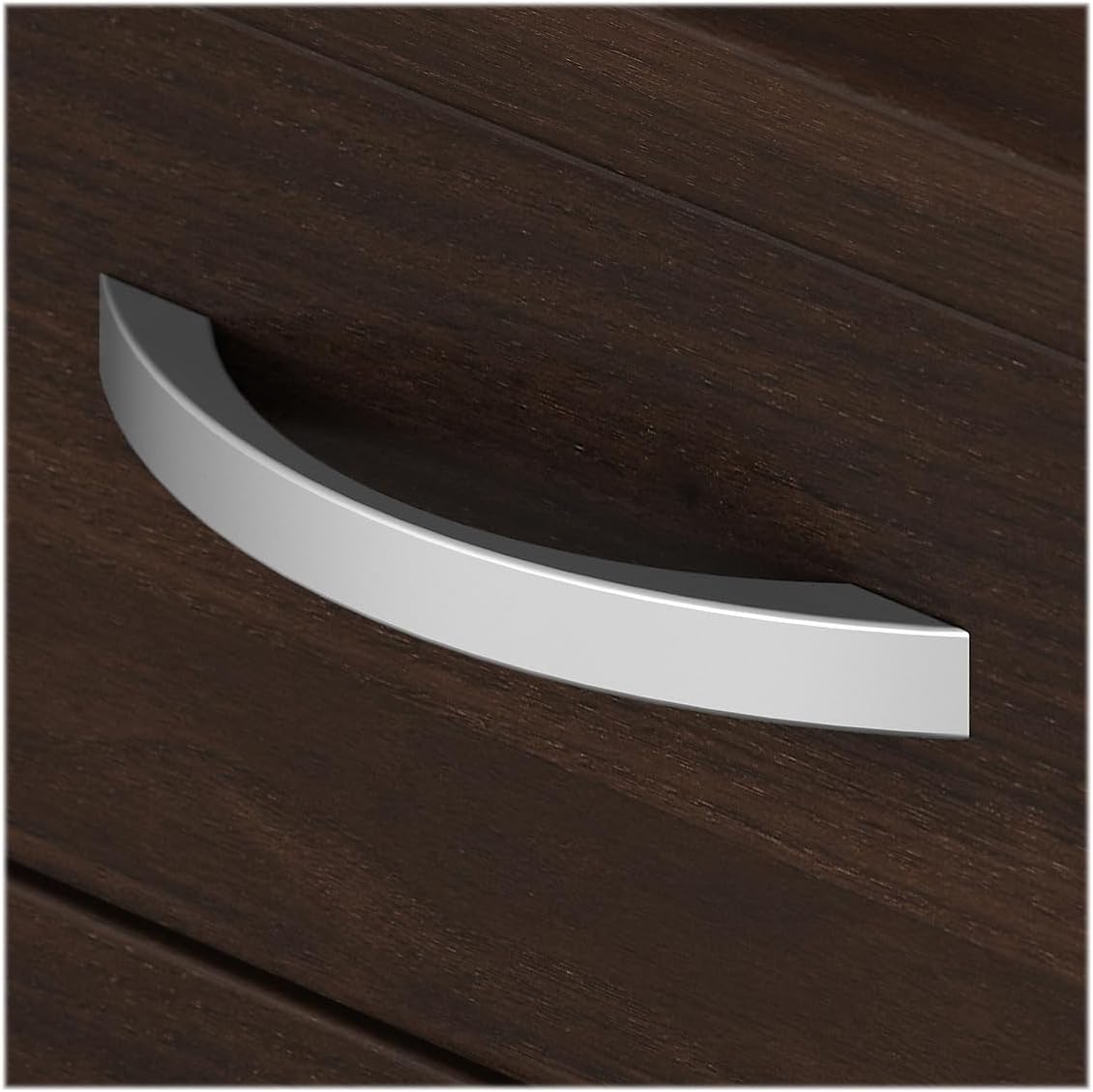 Bush Business Furniture Studio C Office Storage Cabinet with Drawers and Shelves in Black Walnut, Organization for Home or Professional Workspace