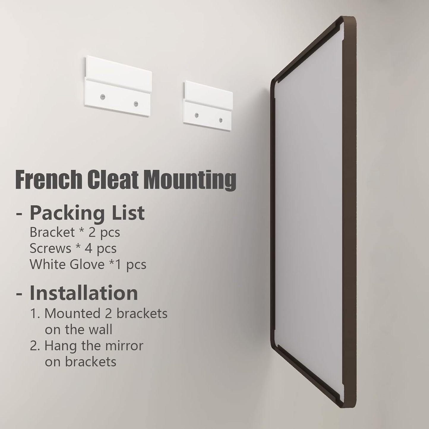 60x28 Bronze Bathroom Mirror for Wall, Brushed Bronze Metal Framed Bathroom Vanity Mirror, Rounded Corner, Shatterproof, Anti-Rust (Horizontal/Vertical)