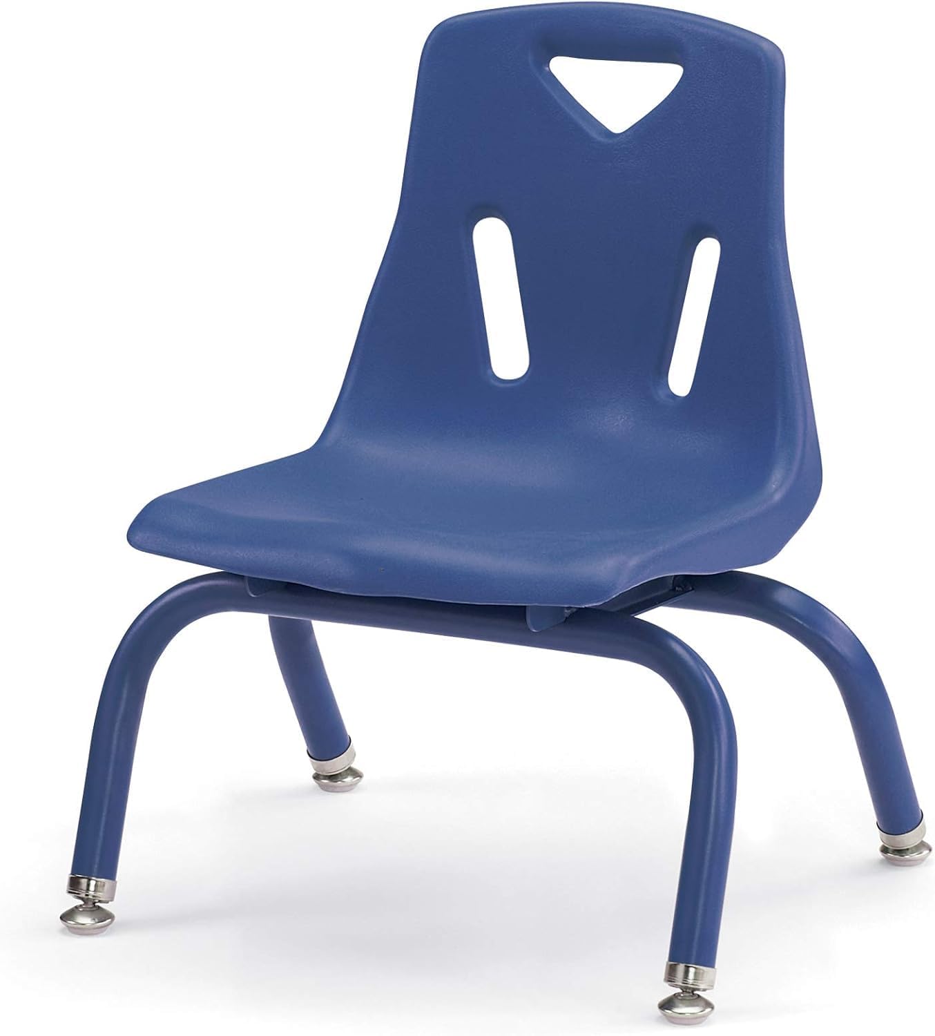 Berries Jonti-Craft 8118JC6003 Stacking Chairs with Powder-Coated Legs, 8" Height, Blue, Pack of 6